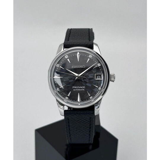 Custom Seiko Mod • Black Sakura Diamond Presage • 33mm